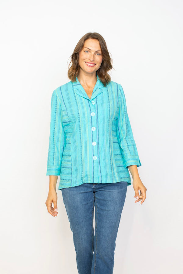 Coastal Boho Princess Seamed Shirt