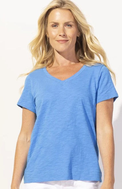 V- Neck Short Sleeve Tee Shirt